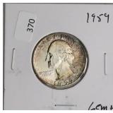 1959 WASHINGTON QUARTER  GEM +