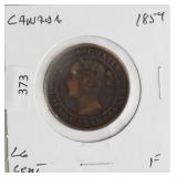 1859 CANADA LARGE CENT  F