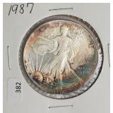 1987 SILVER EAGLE  GEM