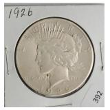 1926 PEACE DOLLAR  VF