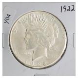 1922 PEACE DOLLAR