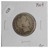 1904 BARBER QUARTER  G