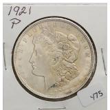1921 MORGAN DOLLAR  AU