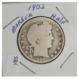 1902 BARBER HALF DOLLAR  G
