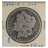1894 O MORGAN DOLLAR  VG