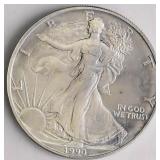 1990 SILVER EAGLE  GEM