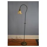 PAINTED WROUGHT IRON FLOOR LAMP