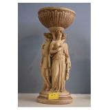 17" MARWAL CHALKWARE PLANT HOLDER