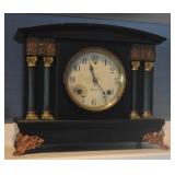 SESSIONS WOOD CASE MANTLE CLOCK - NO KEY