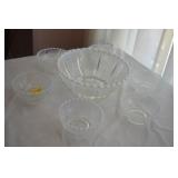 7 PC. NORTHWOOD OPALESCENT BERRY BOWL SET