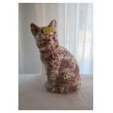 14" IMARI CERAMIC CAT STATUE