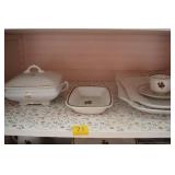 37 PC. IRONSTONE DINNERWARE - CLOVER DESIGN - BY