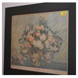 "PINK AND WHITE ROSES" PRINT BY VINCENT VAN GOGH