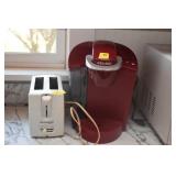 KEURIG COFFEE MAKER AND CONTINENTAL TOASTER