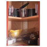 PYREX MEASURING CUPS, PANS, CASSEROLES, ETC.