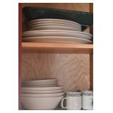 STONEWARE CHRISTMAS DISHES - 20 PCS.