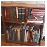 BOOKCASE WITH HARDBACK AND OTHER BOOKS