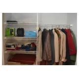 CONTENTS OF CLOSET: COATS, SPACE HEATER, EXTERNAL