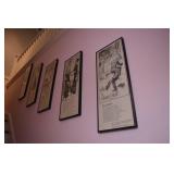 5 FRAMED PRINTS - STANZA