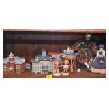 GROUPING: CAMPBELL KIDS FIGURINES, 2 CERAMIC BUILD