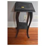 CARVED WOOD - MAHOGANY PLANT STAND