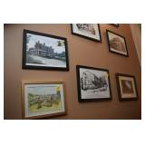 7 FRAMED - LOCAL INTEREST - WORKS OF ART: SIGNED W