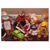 GROUPING: DOLLS, TOYS, POOL NOODLES, ETC.