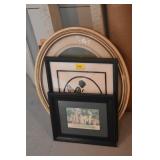 WATERCOLOR OF CONFEDERATE HALL, SILOHUETTE ART,