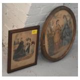 2 FRENCH FASHION PLATE PRINTS