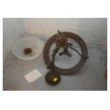 ANTIQUE VICTORIAN CEILING LIGHT FIXTURE