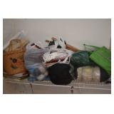 CRAFT SUPPLIES: YARN, KNITTING NEEDLES, FRAMES,