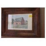 "THE DESSERTED BARN" PRINT - 1968 EISENHOWER COLLE