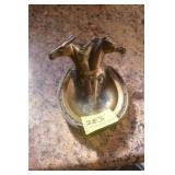 BRONZE HORSE ASHTRAY SOUVENIR OF BLOWING ROCK,
