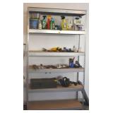 48" X 18" X 84" METAL AND WOOD SHELVING UNIT