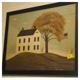 FRAMED FOLK ART PRINT BY WARREN KIMBLE