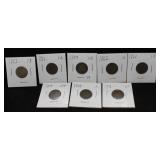 8 INDIAN HEAD PENNIES
