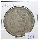 1921 S MORGAN SILVER DOLLAR