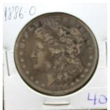 1886 O MORGAN SILVER DOLLAR