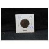 1864 2¢ PIECE