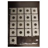 17 INDIAN HEAD PENNIES