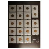 19 WHEAT PENNIES