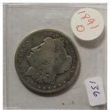 1891-O MORGAN SILVER DOLLAR