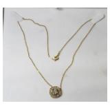 STERLING NECKLACE WITH WHITE SAPPHIRS