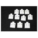 10 PAIR OF STERLING SILVER STUD EARRINGS