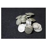 50 SILVER MERCURY DIMES