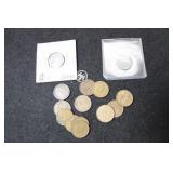 13 PENNIES: CANADIAN AND STEEL PENNY