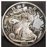 2000 SILVER ROUND - 1 OZ. .999FS