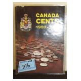 CANADIAN CENTS BOOK - 1920-1982
