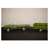 NYLINT FLATBED TRUCK AND TRAILER