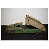VINTAGE DUMP TRUCK WOODEN WHEELS